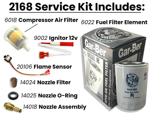 2168 Service Kit: 5 Year Oasis Combi (9002, 6022, 6018, 14024, 14025, 20106, 14018)
