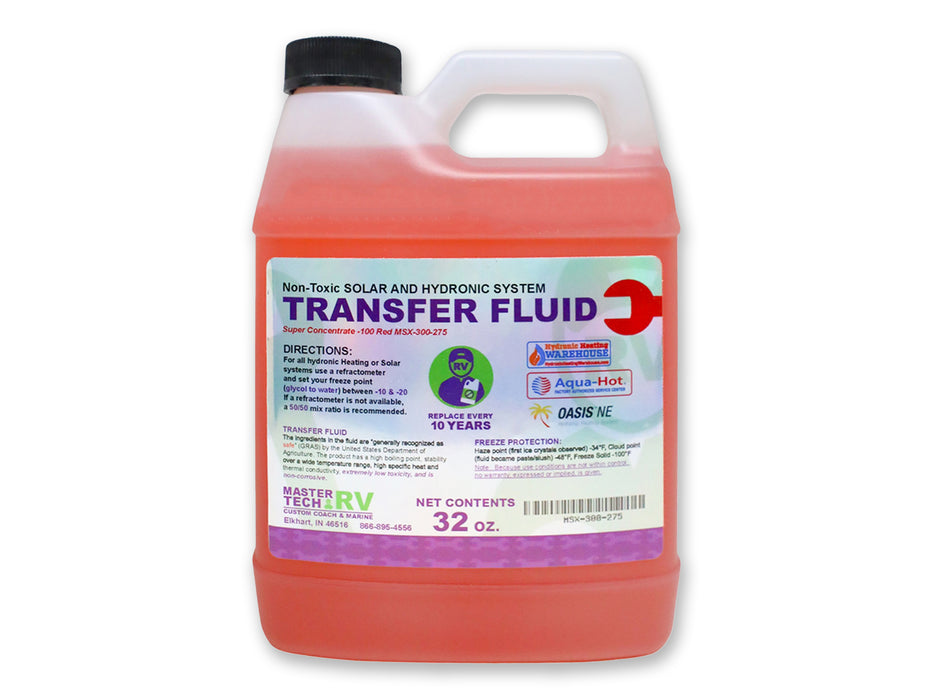 1 Quart (Red/Pink) Super Concentrate Heat Transfer Boiler Antifreeze