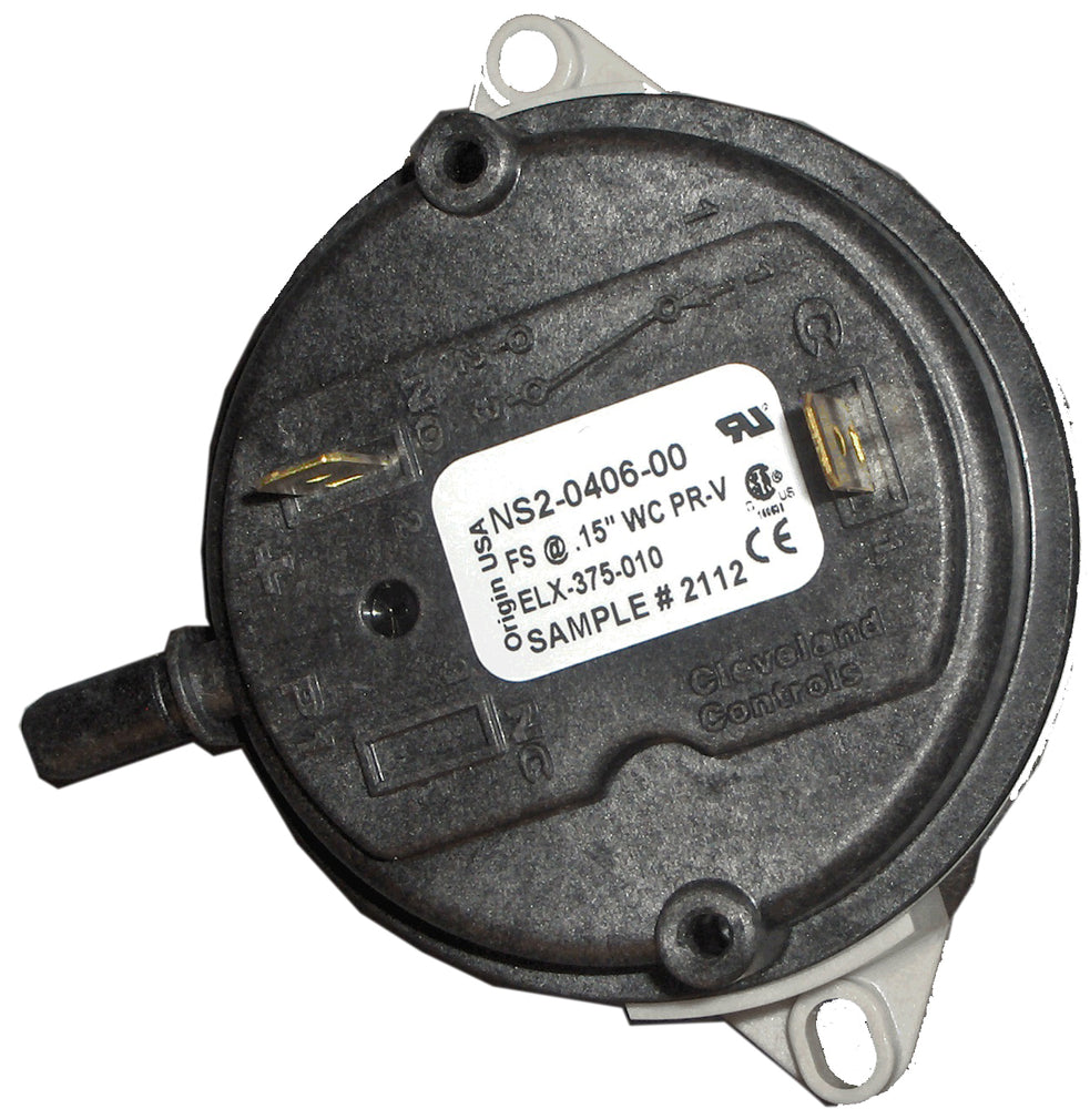 Fan Validation Pressure Switch .15 WC ELX-375-010