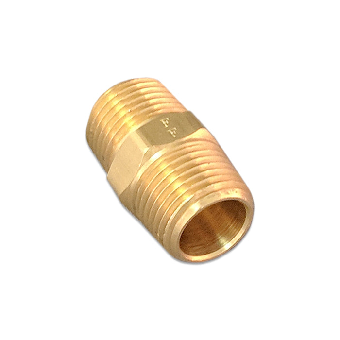 AH Brass Nipple Fitting, 1/2 in. (M) NPT x 1-1/2 in. - PLX-122-000