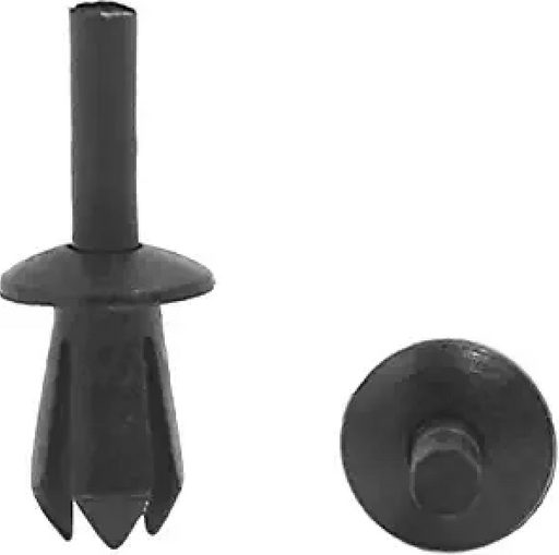 Uxcell 5mm Hole Retainer Clip, Plastic Drive Rivet, Black