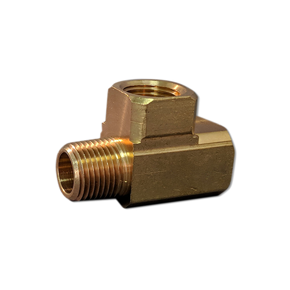 AH Brass Tee Fitting, 1/2 NPT (M) (F) - PLX-0X1-07D