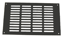 Oasis Faceplate 6x9 Grill for 6095, Black, Anodized