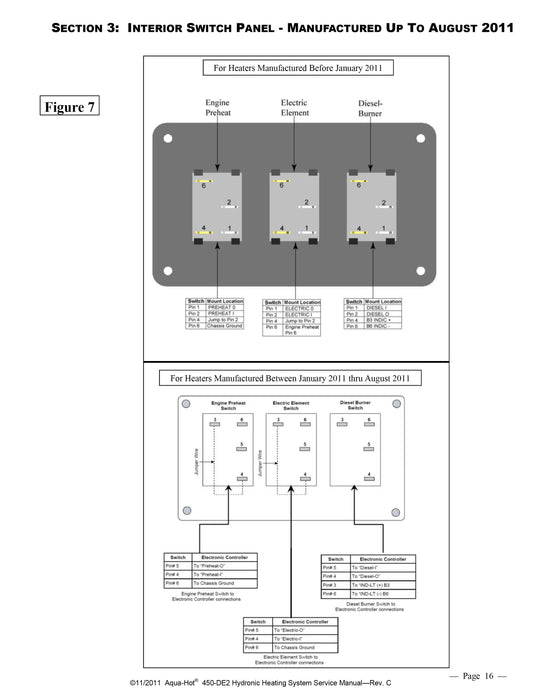 4 Terminal 12V LED Rocker Switch 44X22 mm Cutout ELX-283-283