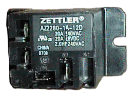 Zettler Relay 12VDC 30A